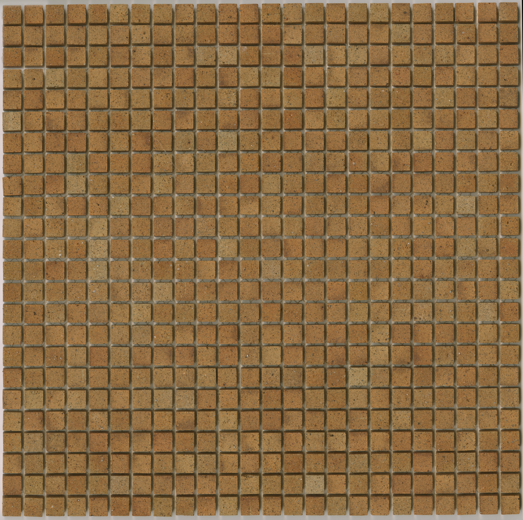 Square pattern unglazed mosaic field