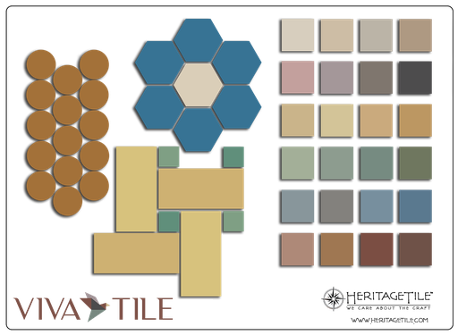 [XKSMCP10] Designer Palette Sample Card [Viva Tile / Mosaics]